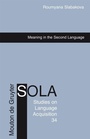 Cover: Meaning in the Second Language - De Gruyter Mouton