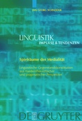 Cover: Spielr&auml;ume der Medialit&auml;t - De Gruyter