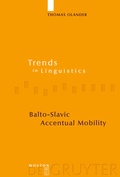 Cover: Balto-Slavic Accentual Mobility - De Gruyter Mouton