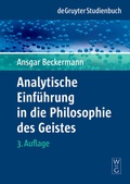 Cover: Analytische Einf&uuml;hrung in die Philosophie des Geistes - De Gruyter