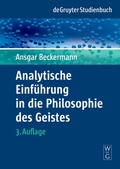Cover: Analytische Einf&uuml;hrung in die Philosophie des Geistes - De Gruyter