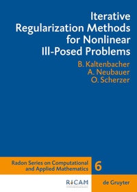 Enlarge image Cover: Iterative Regularization Methods for Nonlinear Ill-Posed Problems - De Gruyter