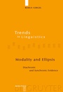 Cover: Modality and Ellipsis - De Gruyter Mouton