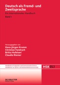 Cover: Deutsch als Fremd- und Zweitsprache. 1. Halbband - De Gruyter Mouton