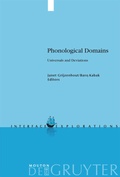 Cover: Phonological Domains - De Gruyter Mouton