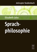Cover: Sprachphilosophie - De Gruyter