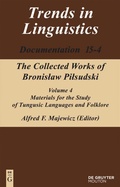Cover: Materials for the Study of Tungusic Languages and Folklore - De Gruyter Mouton