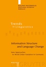 Cover: Information Structure and Language Change - De Gruyter Mouton