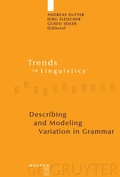 Cover: Describing and Modeling Variation in Grammar - De Gruyter Mouton