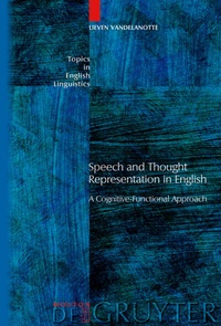 Abbildung von: Speech and Thought Representation in English - De Gruyter Mouton