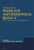 Cover: Manilius, "Astronomica" Buch V - De Gruyter