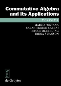 Enlarge image Cover: Commutative Algebra and its Applications - De Gruyter