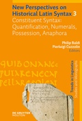 Cover: Constituent Syntax: Quantification, Numerals, Possession, Anaphora - De Gruyter Mouton