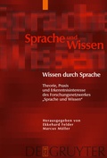 Cover: Wissen durch Sprache - De Gruyter