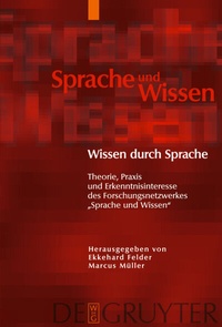 Abbildung von: Wissen durch Sprache - De Gruyter