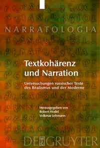 Abbildung von: Textkohärenz und Narration - De Gruyter