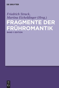 Enlarge image Cover: Fragmente der Frühromantik - De Gruyter