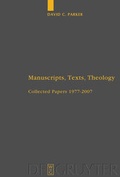 Cover: Manuscripts, Texts, Theology - De Gruyter