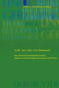 Abbildung von: 'Volk' bei Otto von Bismarck - De Gruyter