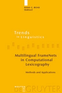 Abbildung von: Multilingual FrameNets in Computational Lexicography - De Gruyter Mouton