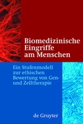 Cover: Biomedizinische Eingriffe am Menschen - De Gruyter