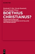 Cover: Boethius Christianus? - De Gruyter