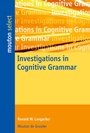 Cover: Investigations in Cognitive Grammar - De Gruyter Mouton