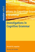 Cover: Investigations in Cognitive Grammar - De Gruyter Mouton