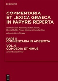 Cover: Comoedia et mimus - De Gruyter