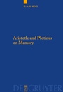 Cover: Aristotle and Plotinus on Memory - De Gruyter