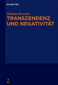 Cover: Transzendenz und Negativit&auml;t - De Gruyter