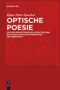 Cover: Optische Poesie - De Gruyter