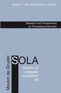Cover: Research and Perspectives on Processing Instruction - De Gruyter Mouton