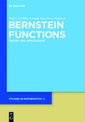 Cover: Bernstein Functions - De Gruyter