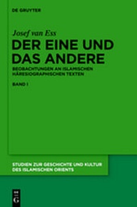 Abbildung von: Der Eine und das Andere - De Gruyter
