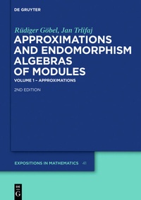 Enlarge image Cover: Approximations and Endomorphism Algebras of Modules - De Gruyter