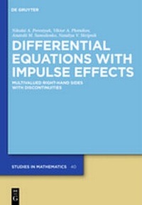 Enlarge image Cover: Differential Equations with Impulse Effects - De Gruyter