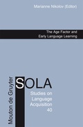 Cover: The Age Factor and Early Language Learning - De Gruyter Mouton