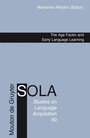 Cover: The Age Factor and Early Language Learning - De Gruyter Mouton