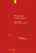 Cover: Phonology in Perception - De Gruyter Mouton
