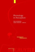 Cover: Phonology in Perception - De Gruyter Mouton