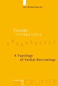 Cover: A Typology of Verbal Borrowings - De Gruyter Mouton