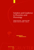 Cover: Variation and Gradience in Phonetics and Phonology - De Gruyter Mouton