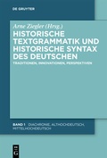 Cover: Historische Textgrammatik und Historische Syntax des Deutschen - De Gruyter