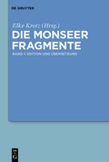 Cover: Die Monseer Fragmente - De Gruyter