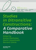 Cover: Studies in Ditransitive Constructions - De Gruyter Mouton