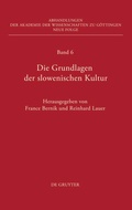 Cover: Die Grundlagen der slowenischen Kultur - De Gruyter