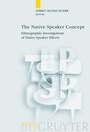 Cover: The Native Speaker Concept - De Gruyter Mouton