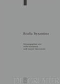 Cover: Realia Byzantina - De Gruyter