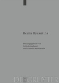 Cover: Realia Byzantina - De Gruyter